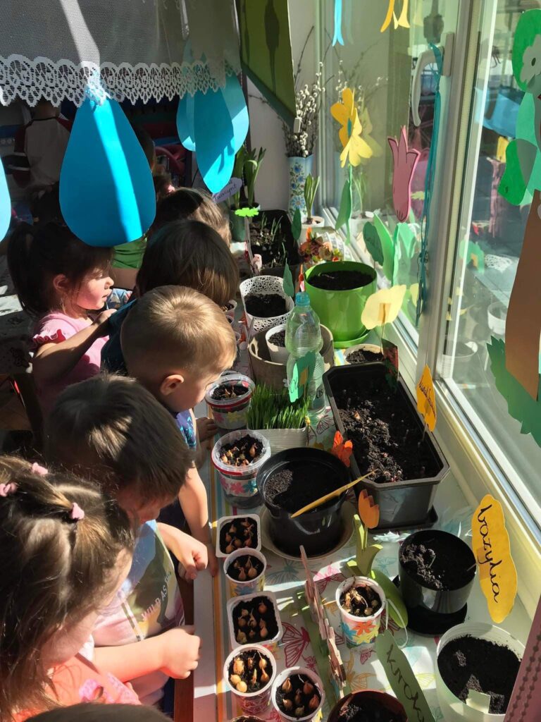 Kącik przyrody u Kotków.