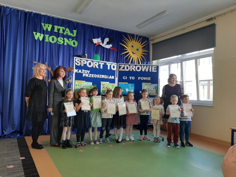 Konkurs plastyczny zorganizowany przez SP nr. 12 w Siedlcach pt. ,,Sport to zdrowie- każdy przedszkolak Ci to powie”.
