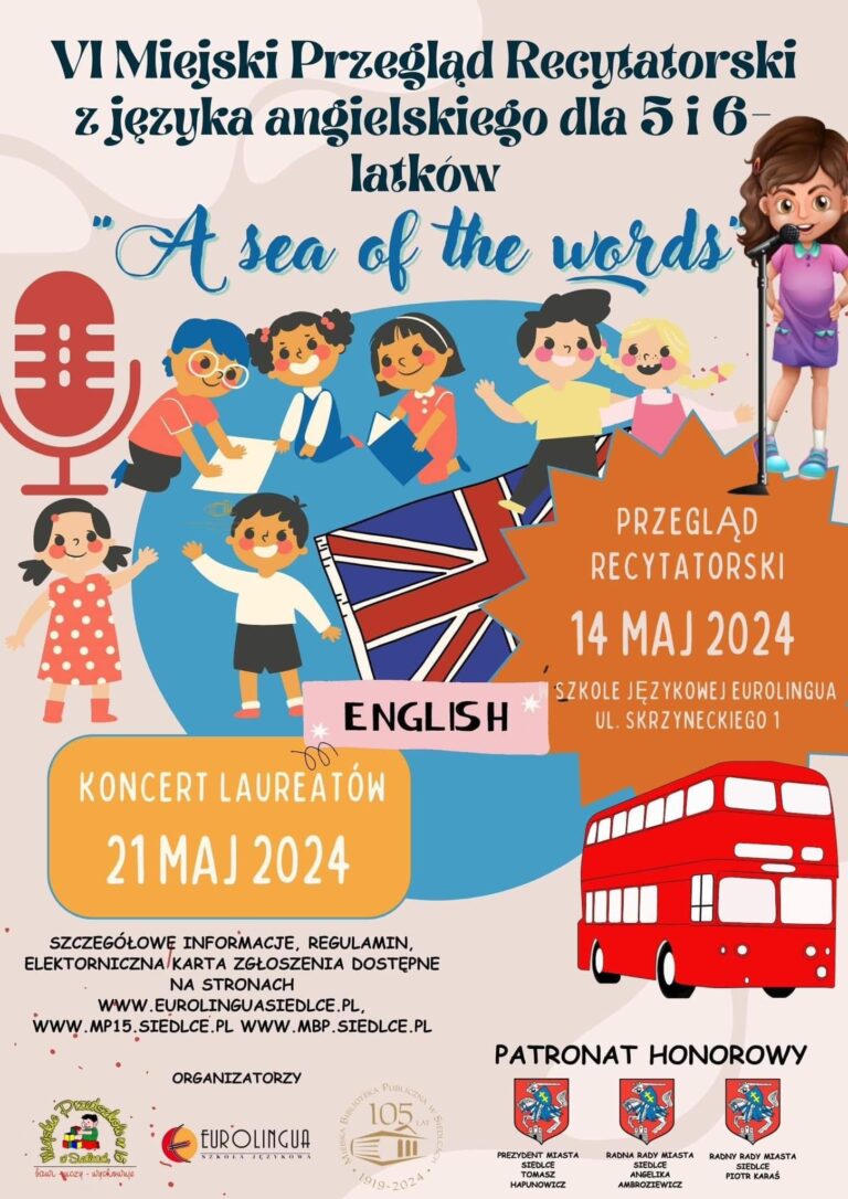 Sukces w przeglądzie recytatorskim z języka angielskiego „Sea of words”