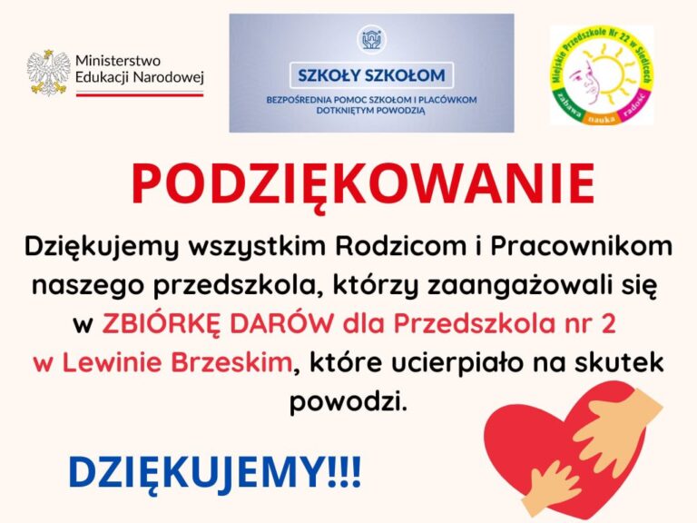 Podziękowanie za udział w ZBIÓRCE_DARÓW
