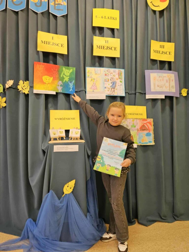 🏆 Sukces naszych przedszkolaków w konkursie plastycznym „Moje kolorowe emocje”_🎨