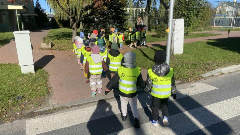 Wyjście na skrzyżowanie ulic z sygnalizacją_świetlną w grupie „Kotki”