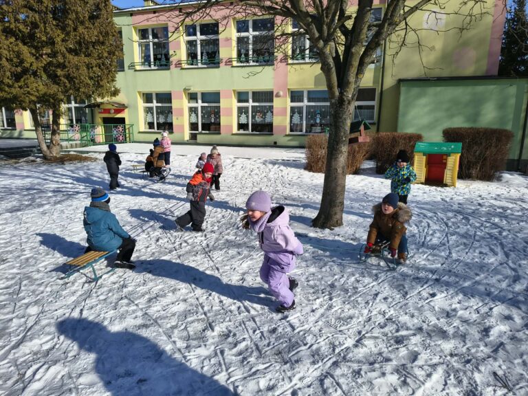 Zimowe zabawy „Biedronek”.